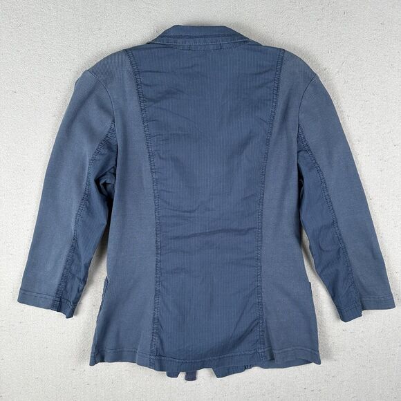 XCVI Jacket Women’s Small Blue‎ Tie Front Collared Long Sleeve - Picture 12 of 16